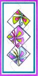 Butterflies in Squares Card